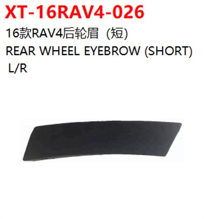 REAR WHEEL EYEBROW (SHORT)