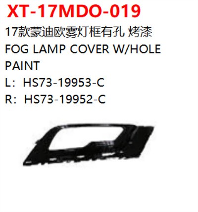 FOG LAMP COVER W/HOLE   PAINT