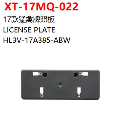 LICENSE PLATE